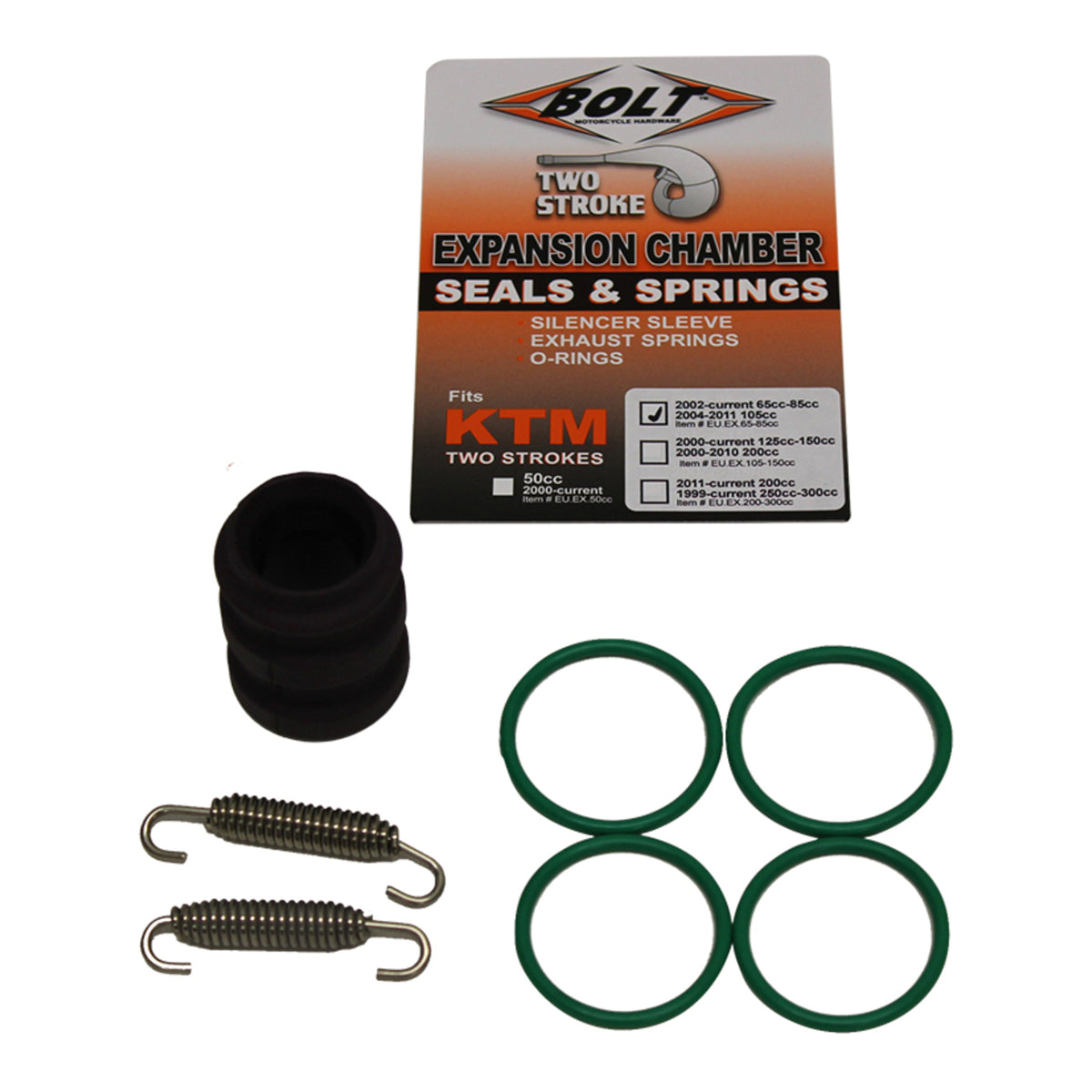 Bolt Exhaust O-Ring Pack KTM 65-85 '02-Onwards