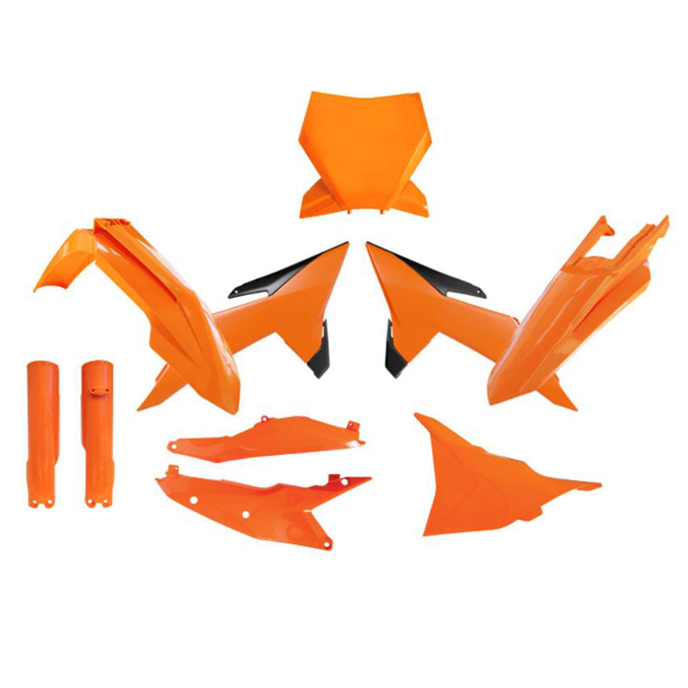 Rtech KTM 250 SX-F 2024-2025 Orange/Black Plastic Kit (7 Piece Kit)